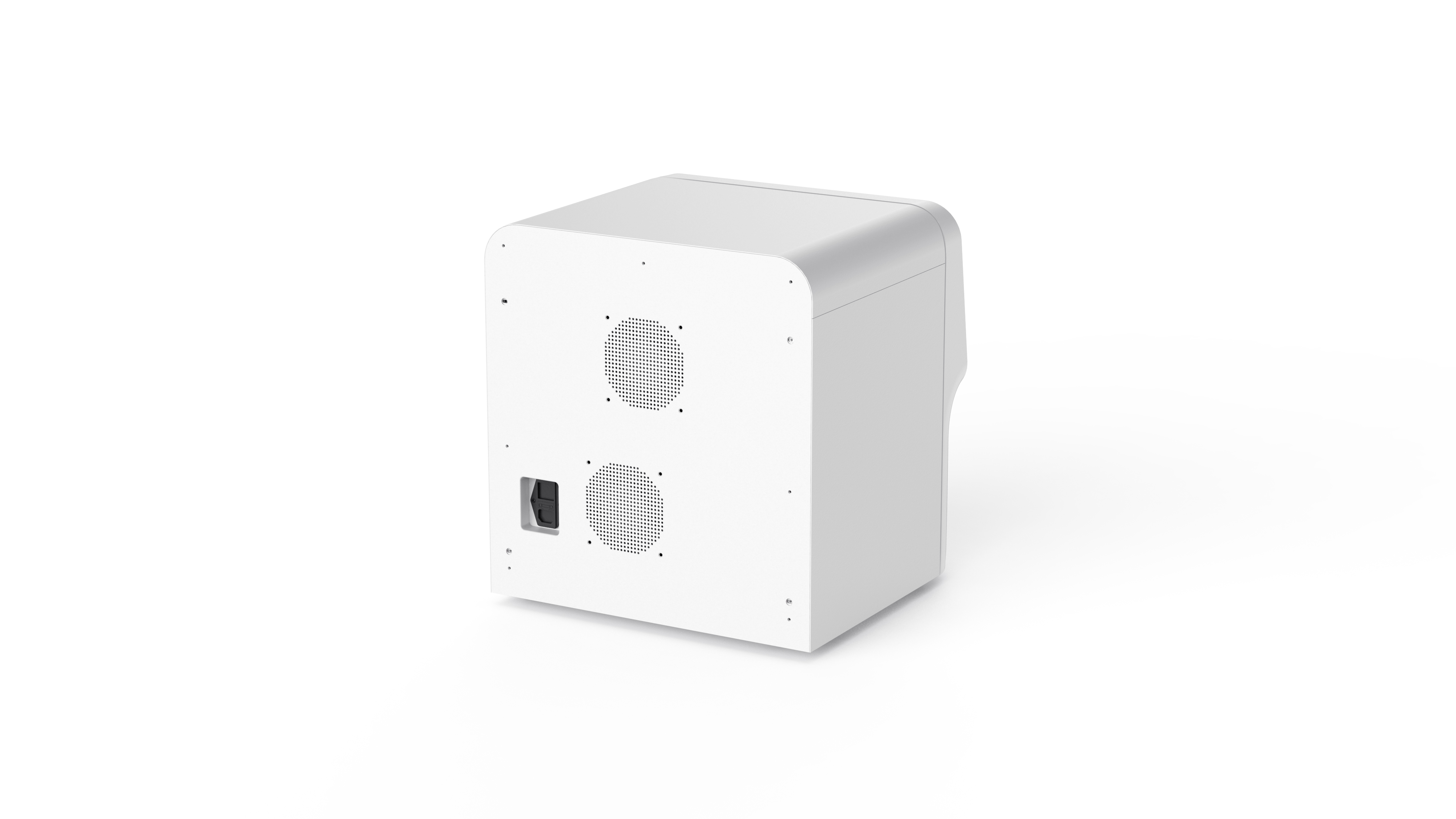 Back view of the automatic microfluidic exosome extraction device